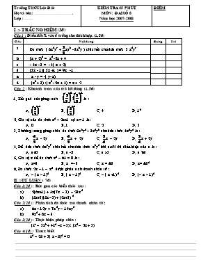 Bộ đề thi Toán lớp 6, 7, 8, 9